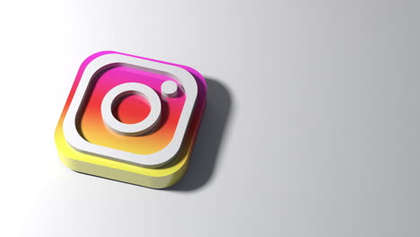 3D-Render-of-minimal-social-media-instagram-logo